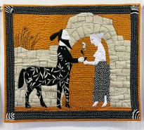 Татьяна Чурсинова — Из жизни кентавров. (текстильный коллаж).