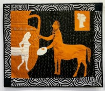 Татьяна Чурсинова — Из жизни кентавров. (текстильный коллаж).