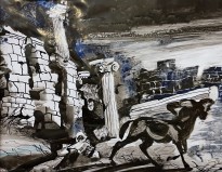 Татьяна Чурсинова — Из жизни кентавров. Сентябрь (графика, смешанная техника).