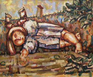 Александр Лоцман - Розовая Ляля, 1999 (холст, масло)