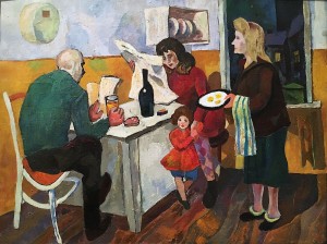 Валерий Ватенин - Семья, 1963 (холст, масло)