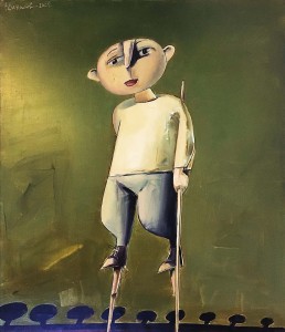 Виктор Данилов - Мальчик на ходулях, 2009 (холст, масло)