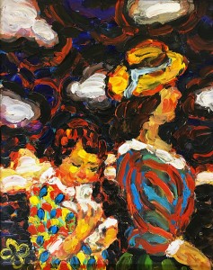 Владимир Яшке - Прогулка у моря, 1994 (холст, масло)