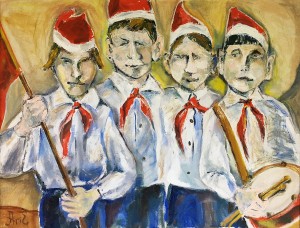 Джулия Арлье - Молодая поросль. Из серии 'Золотое детство', 2004 (холст, смешанная техника)