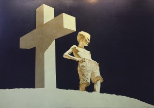 Леонид Ротарь - Земля и небо. Давид, 2005 (холст, акрил)