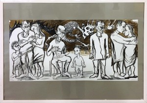 Максим Кантор - Из цика 'Робин Гуд', 2015 (литография)