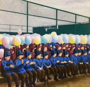 Мария Сафронова - Праздник, 2015 (бумага, масло)