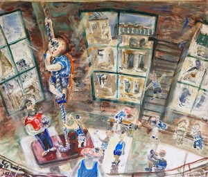 Михаил Шапиро - Физкультура, 2013 (холст, масло)