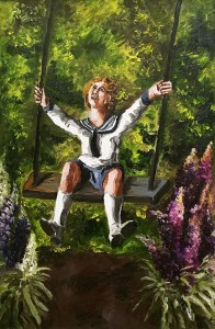Наталья Нестерова - На качелях, 2014 (холст, масло)