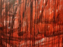 Чжан Хуань - Перерождение № 9  (холст, акрил) фрагмент