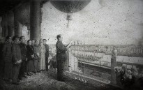 Чжан Хуань - Рождение нового Китая, 2019 (холст, пепел)