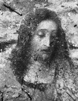 Чжан Хуань - Спрашивая Конфуция №3, 2011 (холст, пепел) фрагмент