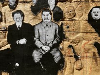 Чжань Хуань - Мой Зимний Дворец №13, 2019 (шелкография, резьба по деревянной двери) фрагмент