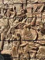 Чжань Хуань - Мой Зимний Дворец №6, 2019 (шелкография, резьба по деревянной двери) фрагмент