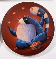 Алина Копейкина — Ловец мандаринов(холст, акрил), 2020