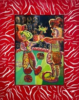 Вика Дижур — Клоуны (бумага, смешанная техника) Дата не указана