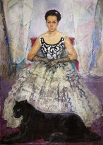 Наталья Ткаченко — Портрет дрессировщицы Вали Эдер (холст, масло) Дата не указана