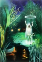 Арт-группа crocodilePOWER - Темный пруд, 2020 (холст, масло)