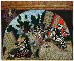 Вера Гаранина - Панно 'Эльфийский двор' (вышивка)