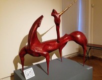 Даши Намдаков — Единорог, 2018 (бронза, патина, золото)