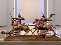 Даши Намдаков — Царская охота, 2016 (бронза, патина)
