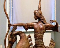 Даши Намдаков — Царская охота (фрагмент), 2016 (бронза, патина)