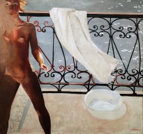 А. Дейнека - На балконе, 1931 (холст, масло)