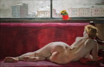 А. Дейнека - Натурщица, 1936 (холст, масло)