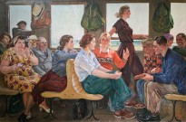 А. Дейнека - Стихи Маяковского, 1955 (холст, масло)