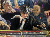 А. Самохвалов - Аппассионата (Строители коммунизма), 1967 (холст, масло) фрагмент