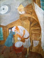 А. Самохвалов - Головомойка, 1922-23 (темпера, холст, масло)