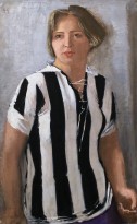 А. Самохвалов - Девушка в футболке, 1931-32 (холст, темпера)