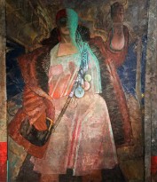 А. Самохвалов - Кондукторша, 1928 (холст, темпера)