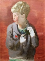 А. Самохвалов - Мальчик с самолетиком, 1920-30-е (холст, масло)