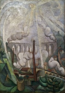 Диего Ривера - Виадук. Солнце сквозь туман, 1913 (холст, масло. Музей Долорес Ольмедо)