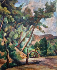 Диего Ривера - Вид Миди, 1918 (холст, масло. Музей Долорес Ольмедо)