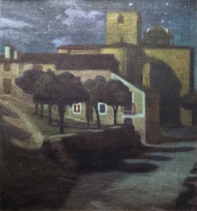 Диего Ривера - Ночь в Авиле, 1907 (холст, масло. Музей Долорес Ольмедо)
