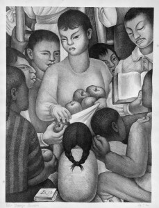 Диего Ривера - Плоды земли, 1932 (литография, Музей Долорес Ольмедо)