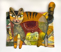 136 Елена Цирюльник (Израиль) — Сытый кот — Fun Art Gallery, Яффо, 2023