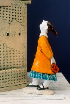 Екатерина Сухарева - Архитектура, 2017 (шамот, дерево) фрагмент 2