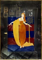 Роман Тыртов (Эрте) — Бахрома. Серия 'Американские миллионерши', 1987 (сериография, тиснение фольгой, 6-300).