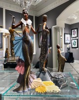 Роман Тыртов (Эрте) — Богиня виноделия, 1990 (бронза, патинирование, эмаль, золочение, 3-500).