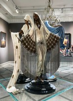 Роман Тыртов (Эрте) — Возлюбленная, 1987 (бронза, патинирование, роспись эмалью, золочение, мет. нити).