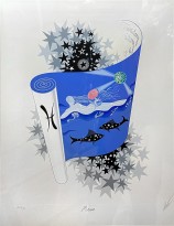 Роман Тыртов (Эрте) — Рыбы. Серия 'Знаки зодиака', 1982 (сериография, 74-90).