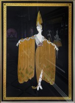 Роман Тыртов (Эрте) — Серия 'Вечерний ансамбль', 1989 (сериография, тиснение фольгой).