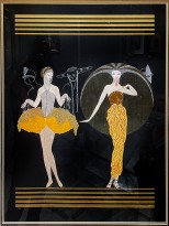 Роман Тыртов (Эрте) — Утро, день. Диптих 'Утро, день, вечер, ночь', 1985 (сериография, тиснение фольгой 161-300).