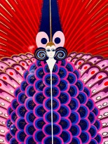 Роман Тыртов (Эрте) — Феникс возрожденный. Диптих 'Феникс', 1983(сериография, 123-300), фрагмент.