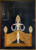 Роман Тыртов (Эрте) — Чародейка, 1986(сериография, тиснение фольтгой 125-300).