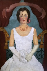 Фрида Кало - Портрет неизвестной в белом платье, 1929 (холст, масло. Частное собрание)