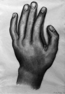 Фрида Кало - Рука, 1930 (бумага, карандаш. Музей Долорес Ольмедо)